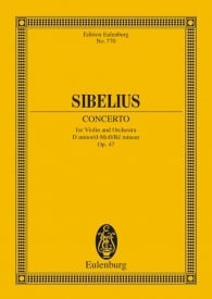 Sibelius: Concerto for Violin and Orchestra D minor Opus 47 (Study Score) published by Eulenburg